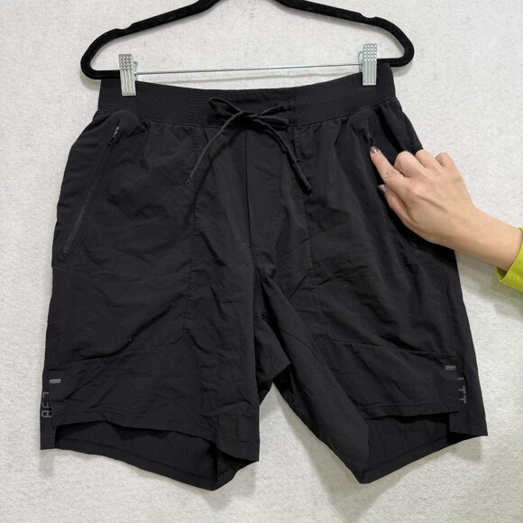 Lululemon Shorts Mens Medium Black License to Train Lined Zip Pockets 7 Inch - Picture 5 of 7